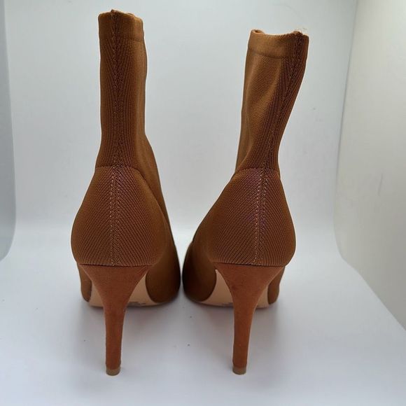 CUSHIONAIRE Women's stretch knit Heel +Memory Foam 8.5 WIDE TOFFEE - Picture 4 of 7